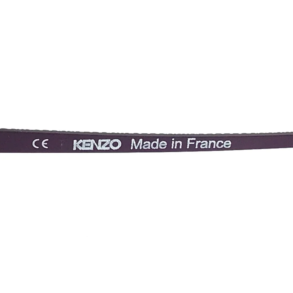 Kenzo Eyeglasses Frames KZ2201 C01 Ruthenium Gray Purple Cat Eye 53-16-135